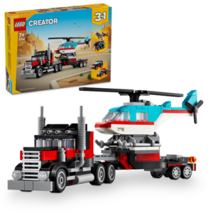 Le camion remorque avec hélicoptère lego 31146