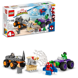 Le combat des camions Hulk contre le Rhino lego 10782