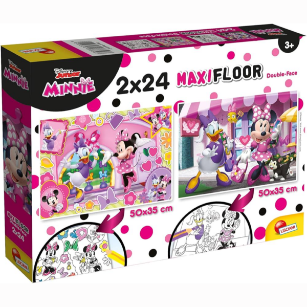 Puzzle Maxi Floor 2x24 Pcs Minnie Lisciani