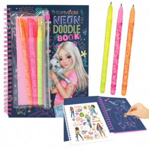 Neon Doodle Book With Neon Pen Set