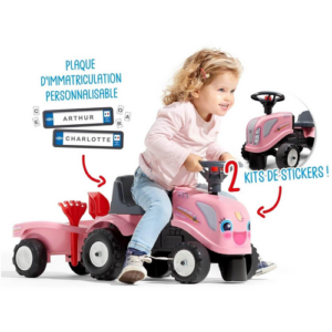 Porteur tracteur Girly New holland Falk Toys