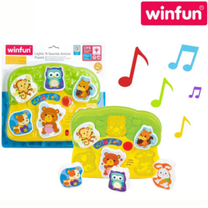 Puzzle d'animaux avec lumières et sons WINFUN